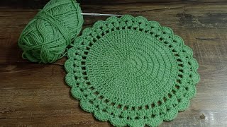 crochet small doily patterns  new crochet table cloth design CrochetWithSamina9481 [upl. by Maxia]