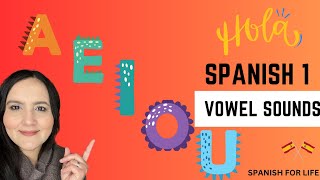 SPANISH VOWELS PRONUNCIATION Learn Spanish 1 Las Vocales spanishforkids spanishlessons [upl. by Boru]