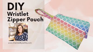 How to sew a wristlet zipper pouch [upl. by Tehr792]