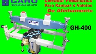 Elevador Pneumático para Rampas e Valetas de Alinhamento  GH400 [upl. by Grazia]