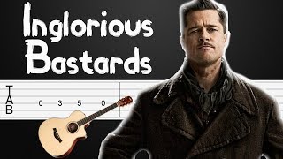 The Green Leaves Of Summer Inglorious Basterds soundtrack Guitar Tabs Guitar Tutorial [upl. by Gereld]