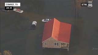 Homes Underwater in Texas Flooding  AccuWeather [upl. by Amati950]