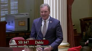 Senator Dahle Presents SB 847 [upl. by Amirak]