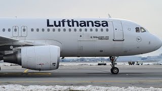 Lufthansa Airbus A320 pushback and startup procedure [upl. by Anevad]