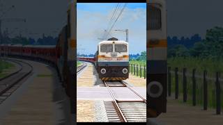 HIGH SPEED TRAINS CROSSING RAILWAY GATE 😲 train crossing [upl. by Neelya711]