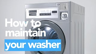 Washer Maintenance and Cleaning Tips  Crossover 20 by Wascomat [upl. by Neruat581]