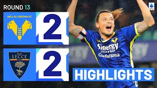 VERONALECCE 22  HIGHLIGHTS  Goalfest in Verona ends in a draw  Serie A 202324 [upl. by Heron]