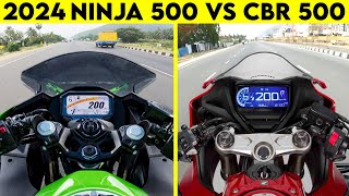 2024 CBR 500R VS NINJA 500  0 TO 100  TOPSPEED [upl. by Accire705]