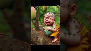 little baby so cute 🥰 🥰 viral cutebaby trending foryou littlemonk baby viralvideo manojday [upl. by Honeyman]