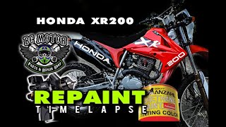 Restoration 2009 Honda XR200 Repaint Timelapse CRF250 Fairing [upl. by Salome899]