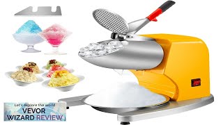 VEVOR 110V Electric Ice Shaver Crusher300W 1450 RPM Snow Cone Maker Machine Review [upl. by Hutchinson]