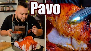 PAVO ADOBADO  Relleno y Puré de papa Asada  TOQUE Y SAZON [upl. by Schoof]