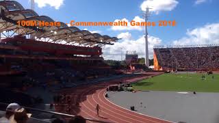 100M Heats Commonwealth Games 2018 [upl. by Elwyn]