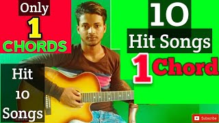 1 Chord 10 Romantic Hit MashupEasy Guitar LessonByMera Guitar ChannelHindiBengali [upl. by Ahsienet]