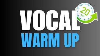 20 MINUTE Vocal Warm Up for Guys ADVANCED Exercises [upl. by Haseena]