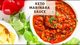 Quick and Easy Homemade Keto Marinara Sauce [upl. by Onaicul]