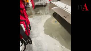 Stormfloden en magtfuld herre kom på uindbudt besøg i Slesvig Roklub [upl. by Nnaeirelav598]