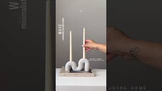 the Wave Candle Holder exudes sophistication and modern charm wax candle [upl. by Mauretta]