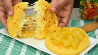 Cómo Hacer Arepas con Queso Colombianas Receta Casera de Arepas de Maíz Trillado con Queso [upl. by Brandea823]