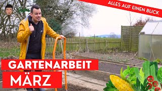 Gartenarbeit im März  alle wichtigen Aufgaben für Hochbeet Gemüsegarten und Stauden [upl. by Sirrom250]