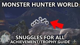 Monster Hunter World  Snuggles For All AchievementTrophy Guide  Capture the Downy Crake Bird [upl. by Anivid]