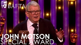 John Motson wins the Special Award  BAFTA TV Awards 2018 [upl. by Atinav]