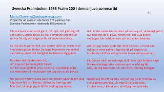 Psalm 200 I denna ljuva sommartid [upl. by Aciruam74]