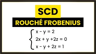 Teorema ROUCHÉ FROBENIUS  Sistema Compatible Determinado SCD [upl. by Euk]