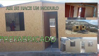 CASA PREFABRICADA DE 6X6 DE MADERA Y OSB ¦ 6 DIAS DE TRABAJO EN 5 MINUTOS [upl. by Bina]