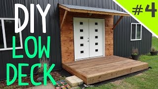 How to Build a Ground Level Floating Deck  Part 4 of 5 [upl. by Materse]