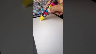 ASMR Posca Marker sounds on sketchpad [upl. by Odlaw541]