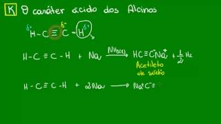 O caráter ácido dos Alcinos  Química Orgânica  Biologia [upl. by Misak]