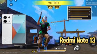 Redmi Note 13 Free fire Sensi  Hud  Dpi Settings  Redmi note 13 free fire Headshot settings [upl. by Findlay]