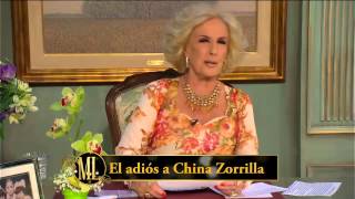 La noche de Mirtha 2014  El emotivo homenaje de Mirtha Legrand a China Zorrilla [upl. by Dray]