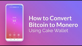 How to exchange Bitcoin to Monero in Cake Wallet [upl. by Jory]