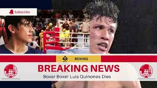 BOXER LUIS QUINONES DIES AFTER KNOCKOUT [upl. by Wilden]