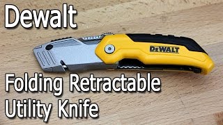 Dewalt Retractable Folding Utility Knife Review [upl. by Borden49]