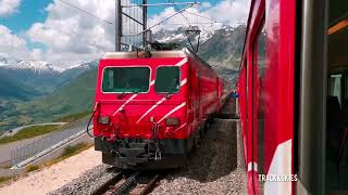 OberalppassAndermatt by Train Beautiful scenery ride of Swiss Train [upl. by Linder]