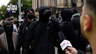 Antifa thugs KICKED OUT of antisemitism rally [upl. by Norrad]