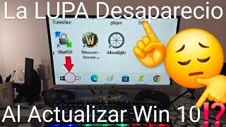 💻🔍👀 NO me APARECE la LUPA de BÚSQUEDA al ACTUALIZAR WINDOWS 10 SOLUCIÓN FÁCIL y RÁPIDA [upl. by Shelly]