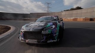 RAW Footage  HKS GT86 Drifting Tsukuba Circuit Taniguchi NOB [upl. by Aleahs]