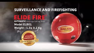 Introducing  ELIDE FIRE® extinguishing ball  Model ELB01 6” [upl. by Ahsurej580]