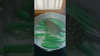 Bhindi Recipe 🤤 food recipe bhindi cooking foodie [upl. by Virgy]