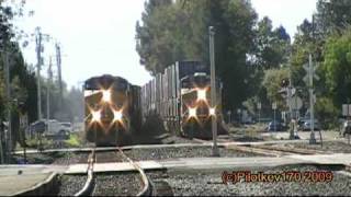 SUPER RARE UP Freights Race through Fremont [upl. by Ttesil]