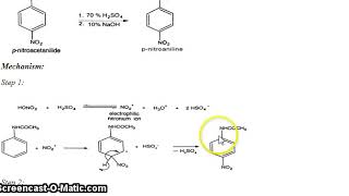 Synthesis of p nitroaniline from acetanilide [upl. by Cherise]