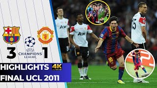 Barcelona 3 vs 1 Manchester United 🏆 Full Highlights Champions League 2011 🎙️ Mariano Closs [upl. by Win]