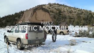 Realistic Mock Bug Out  Winter Overnight Bug Out Drill Part 2 [upl. by Yhotmit]