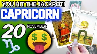 Capricorn ♑️🤑 YOU HIT THE JACKPOT💲💲 horoscope for today NOVEMBER 20 2024 ♑️ capricorn tarot [upl. by Polish527]