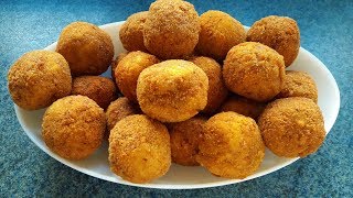 Çıtır Çıtır Patates Topları Tarifi  Potato Balls Recipe  Bizim Terek Yemek Tarifleri [upl. by Pandich]