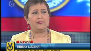 Entrevista Venevisión Tibisay Lucena presidenta del Consejo Nacional Electoral 22 [upl. by Dorothea]